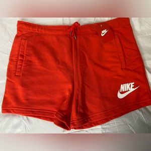 Nike Orange Sweat short  Size Large NWT